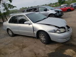 2002 Toyota Corolla Ce Silver vin: 2T1BR12E82C563996