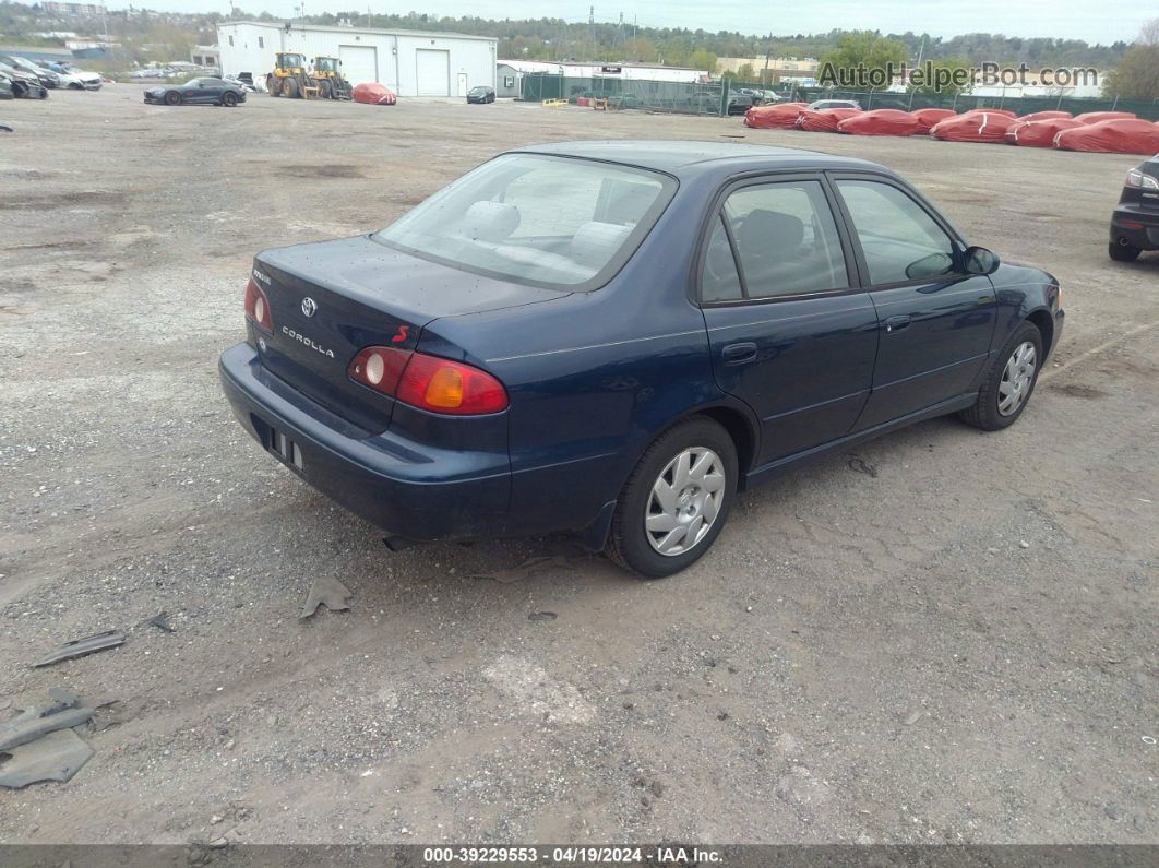 2002 Toyota Corolla S Blue vin: 2T1BR12E82C579275