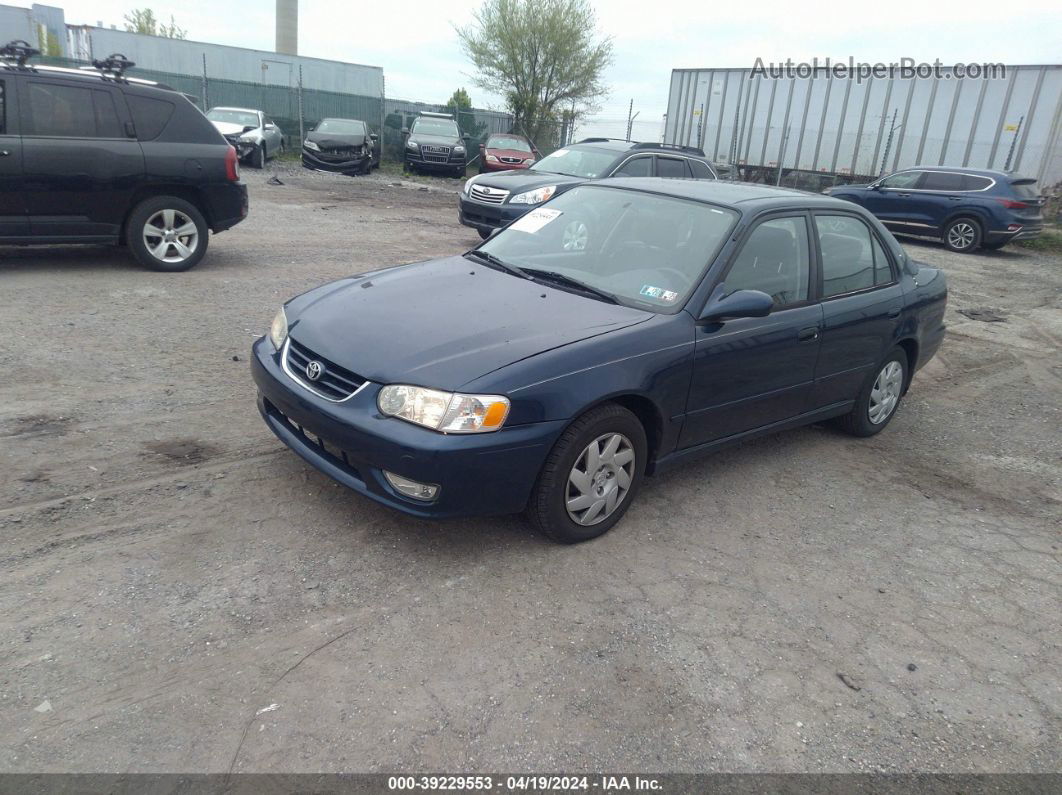 2002 Toyota Corolla S Blue vin: 2T1BR12E82C579275