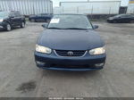 2002 Toyota Corolla S Blue vin: 2T1BR12E82C579275