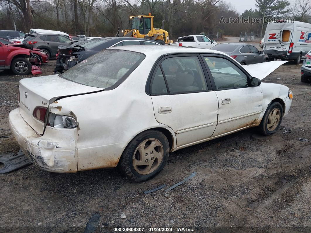 2002 Toyota Corolla Le White vin: 2T1BR12EX2C557312