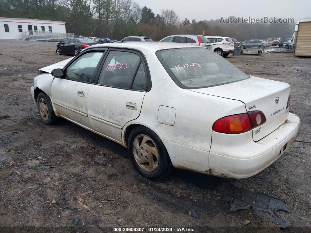 2002 Toyota Corolla Le White vin: 2T1BR12EX2C557312