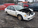 2002 Toyota Corolla Le White vin: 2T1BR12EX2C557312