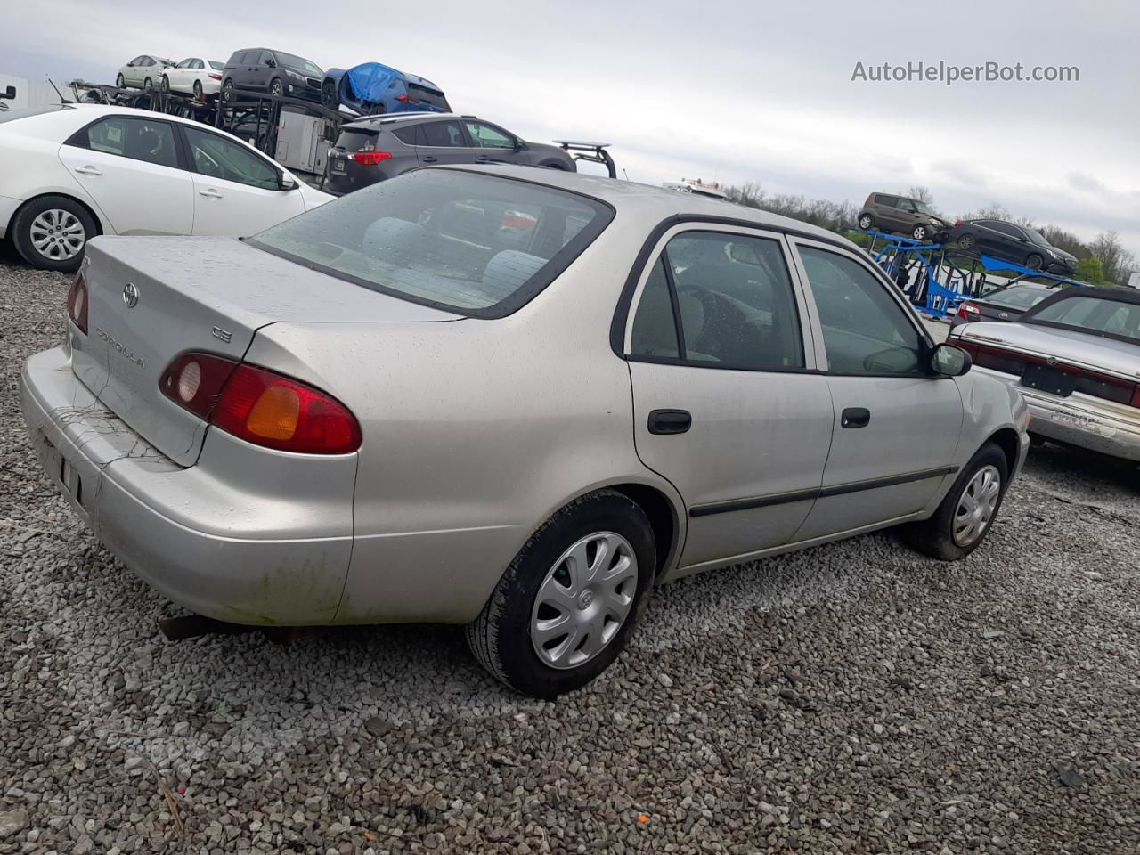 2002 Toyota Corolla Ce Gray vin: 2T1BR12EX2C579150