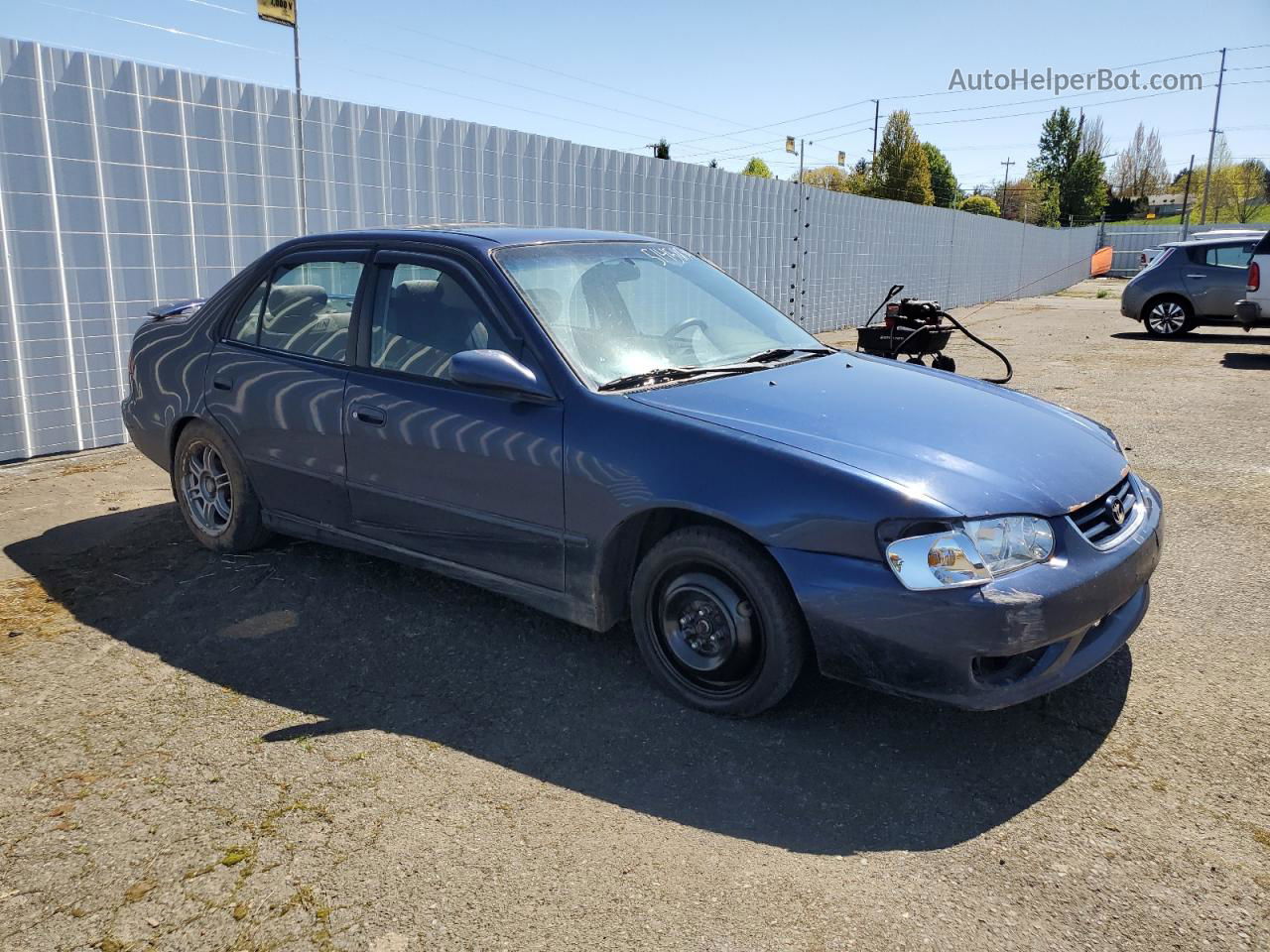 2002 Toyota Corolla Ce Синий vin: 2T1BR12EX2C582596