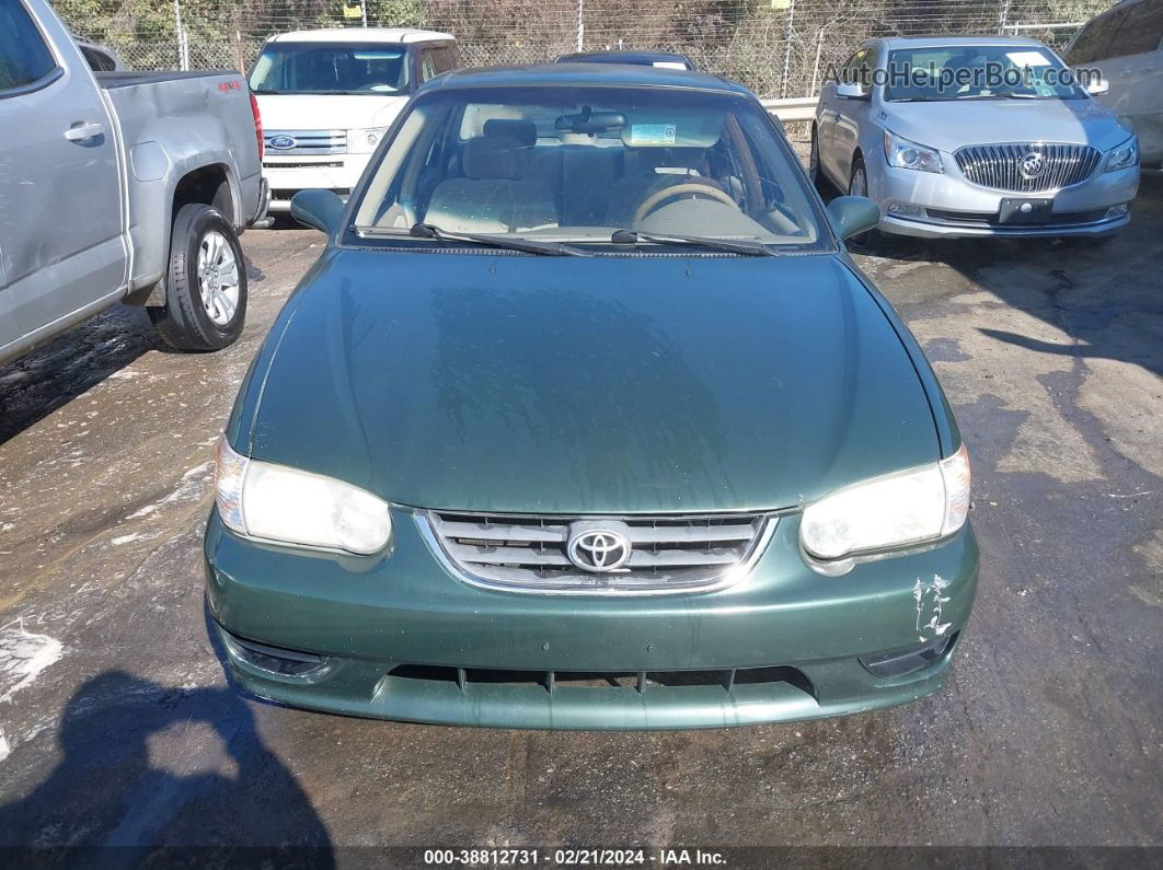 2002 Toyota Corolla Le Green vin: 2T1BR18E52C559072