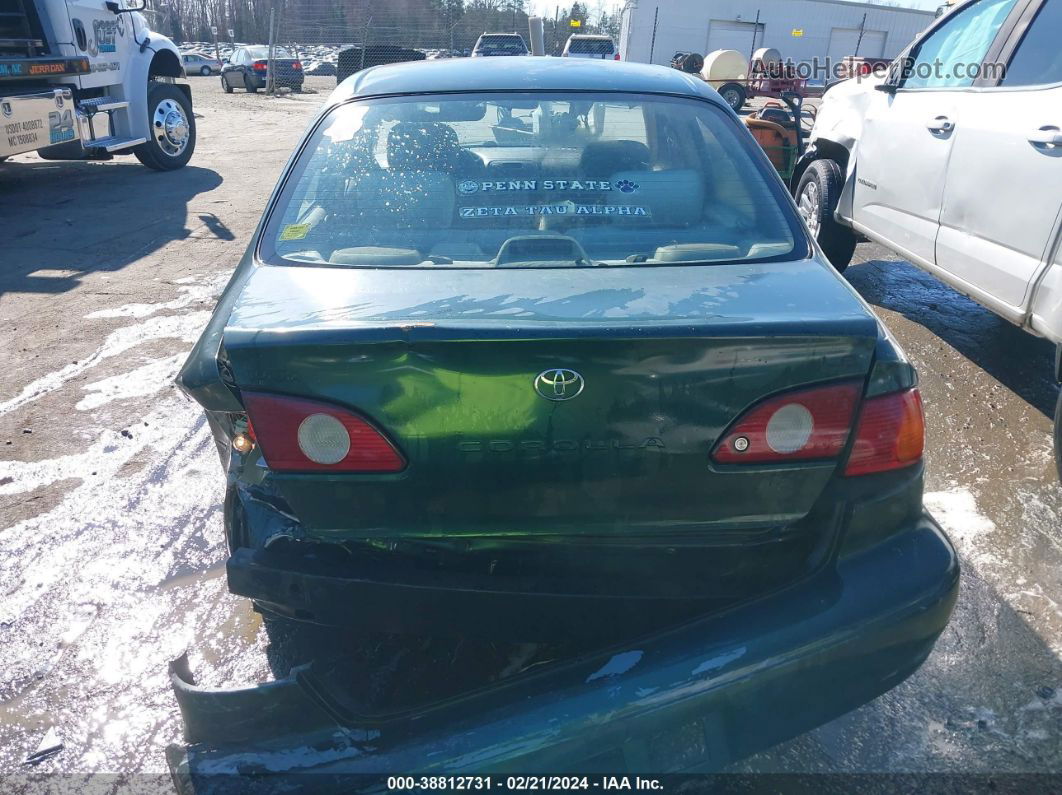 2002 Toyota Corolla Le Green vin: 2T1BR18E52C559072