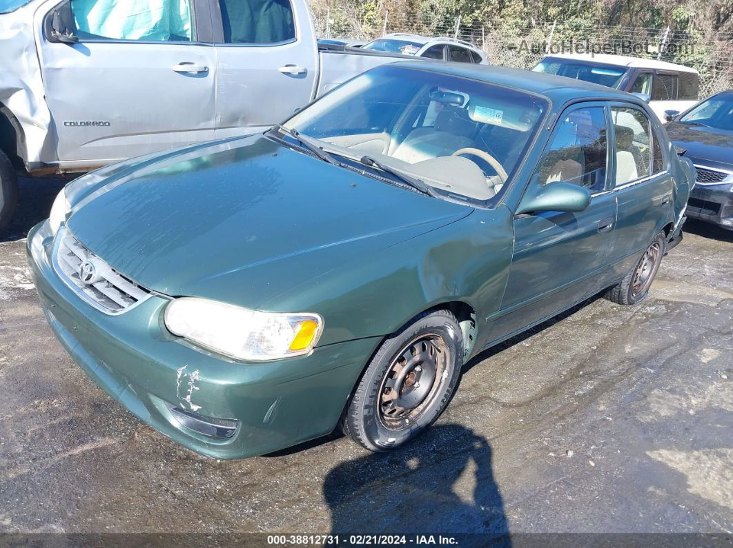 2002 Toyota Corolla Le Green vin: 2T1BR18E52C559072