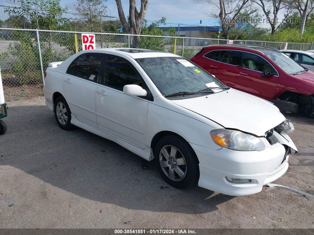 2005 Toyota Corolla S White vin: 2T1BR30E05C489847