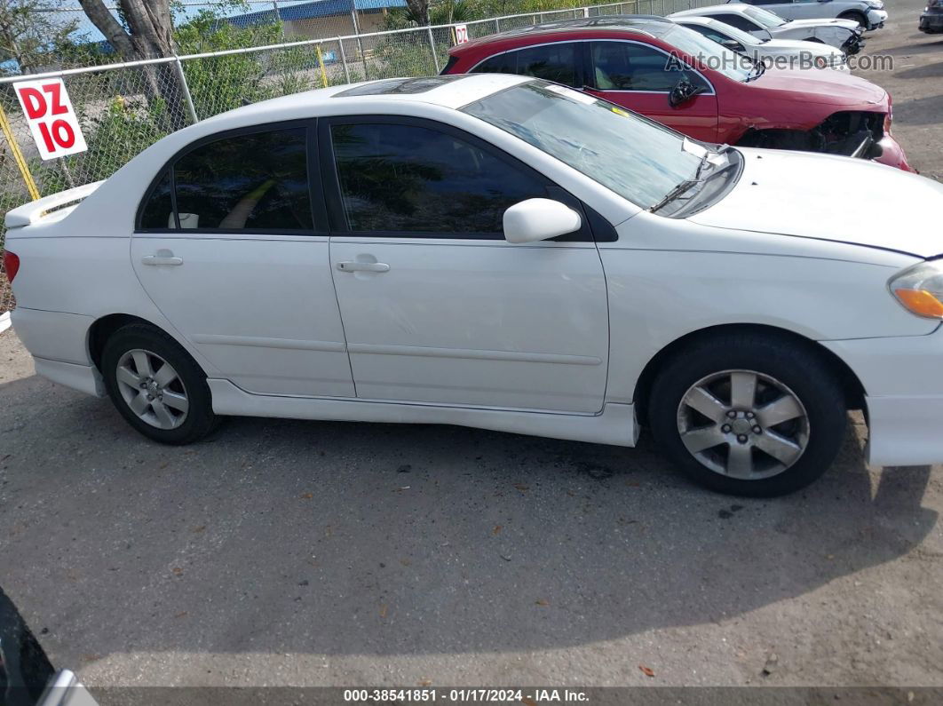 2005 Toyota Corolla S White vin: 2T1BR30E05C489847