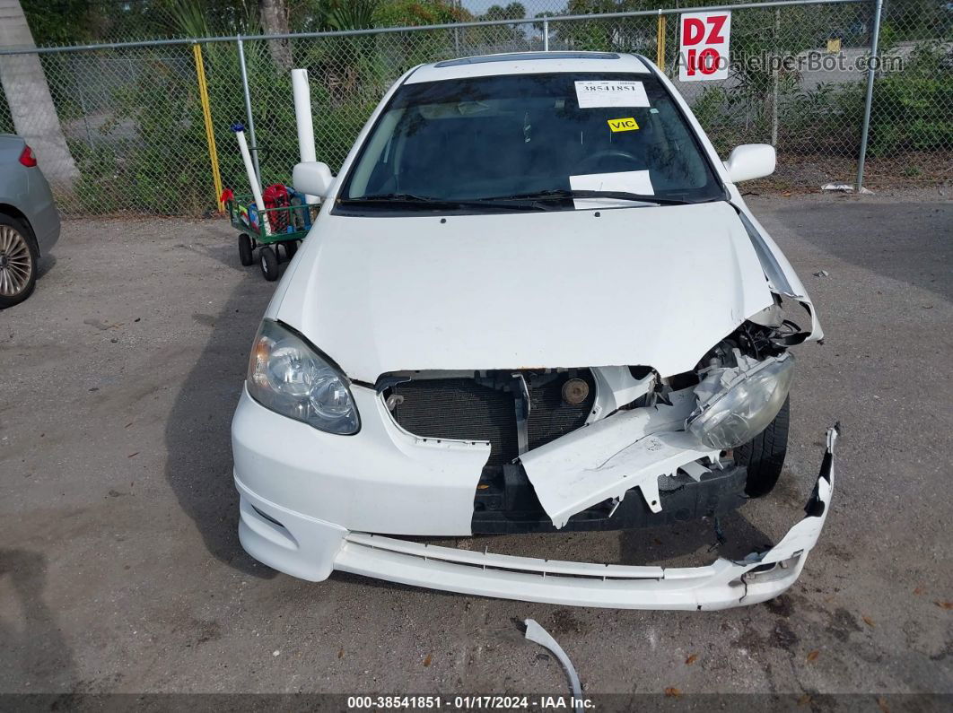 2005 Toyota Corolla S White vin: 2T1BR30E05C489847