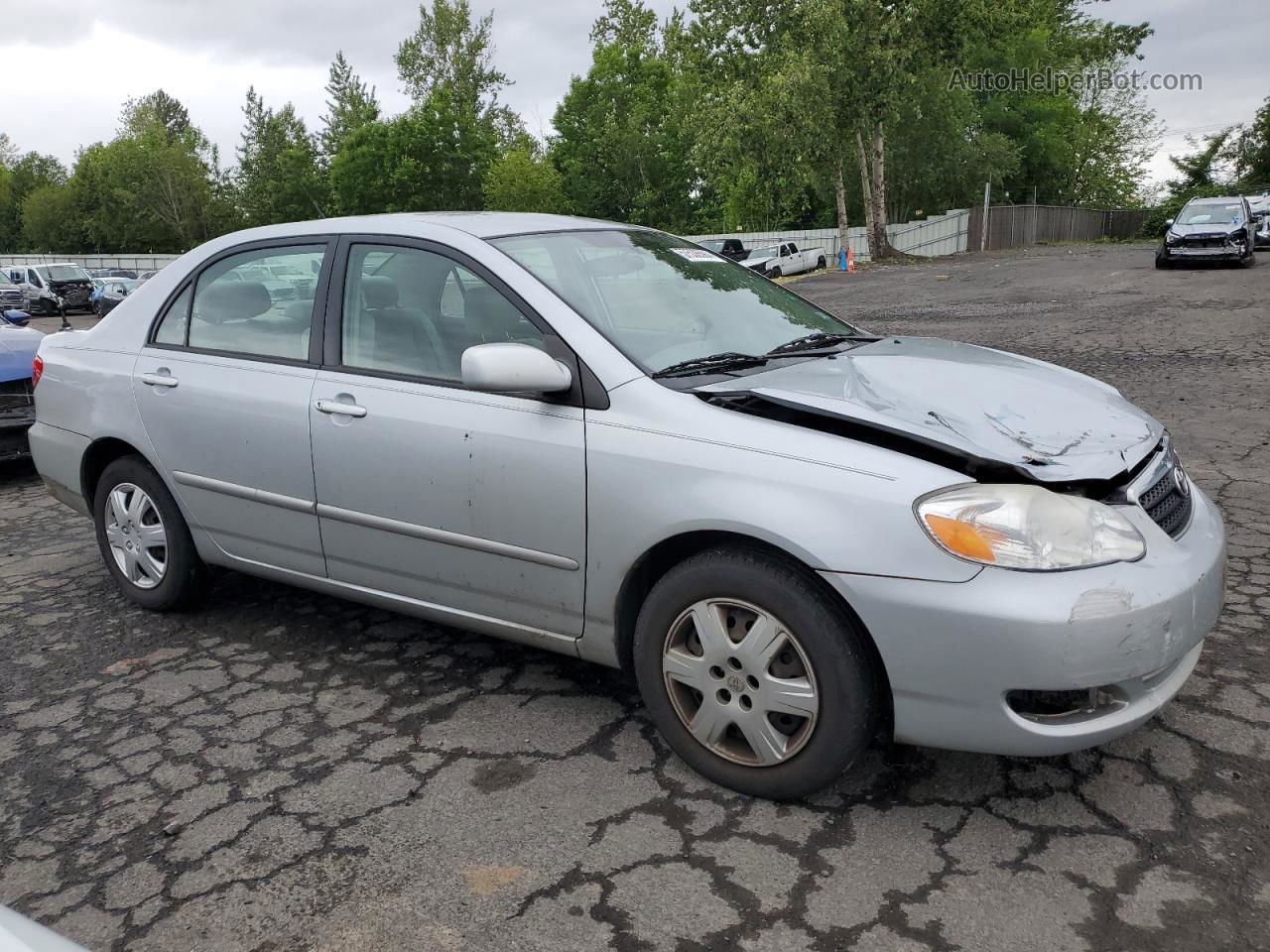 2008 Toyota Corolla Ce Silver vin: 2T1BR30E28C895259