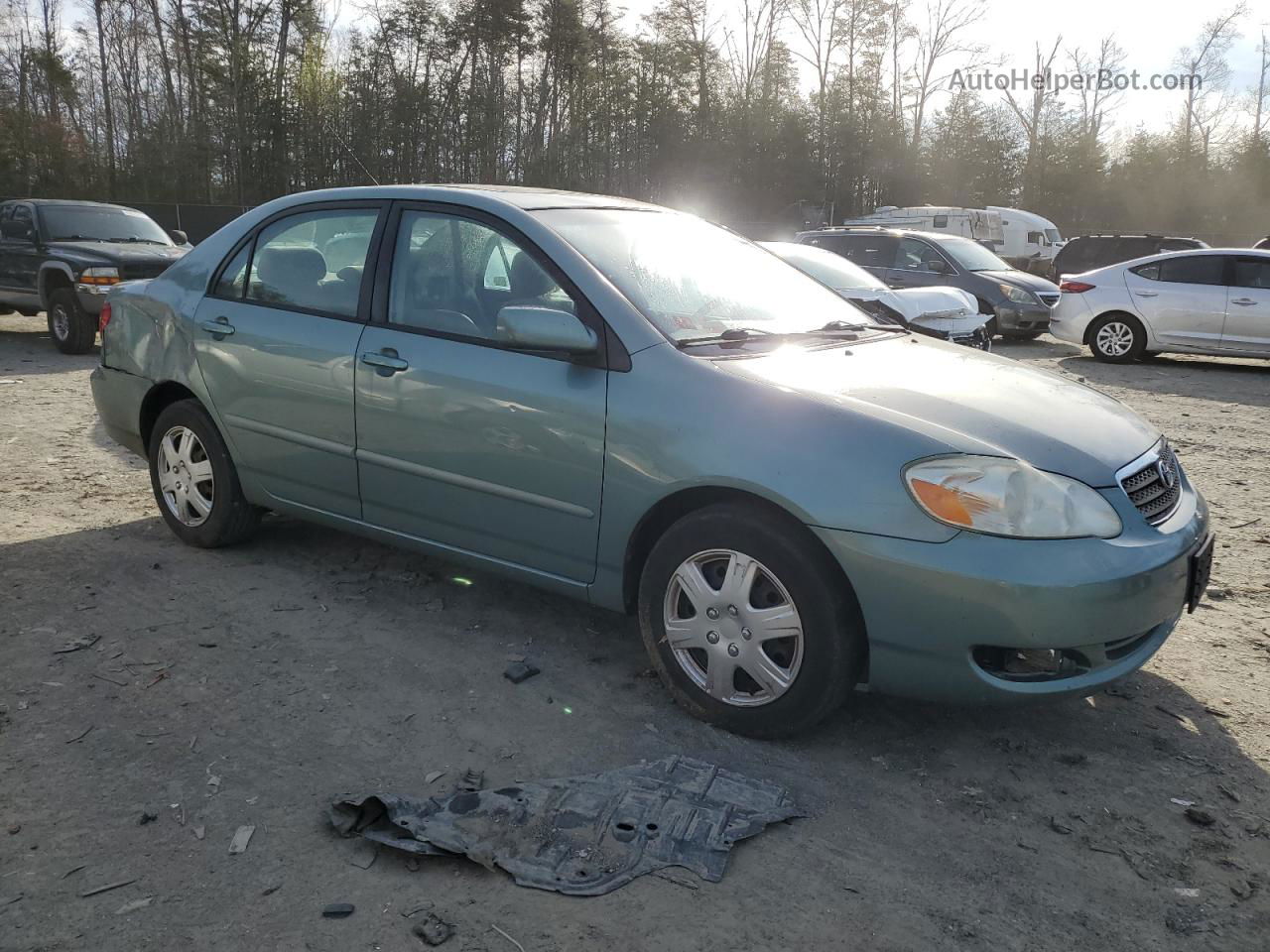 2005 Toyota Corolla Ce Green vin: 2T1BR30E35C455126