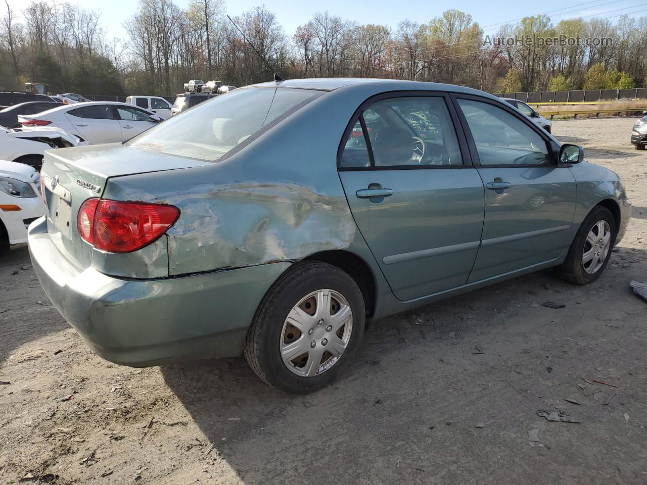 2005 Toyota Corolla Ce Green vin: 2T1BR30E35C455126