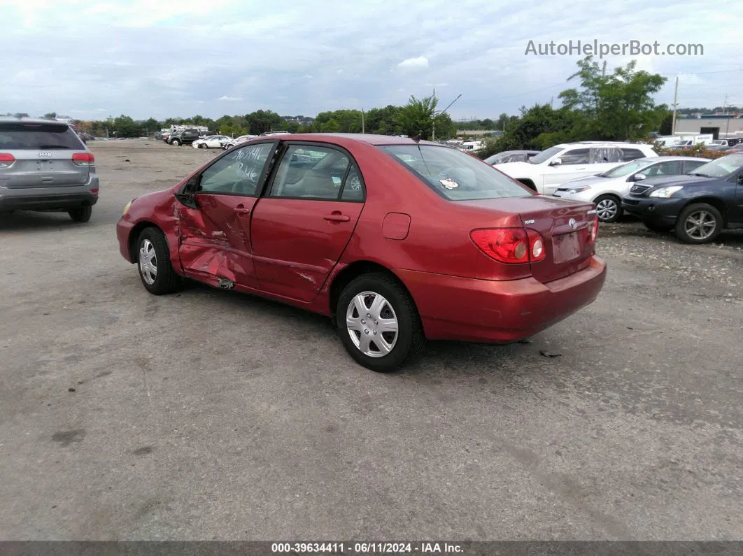 2005 Toyota Corolla Le Red vin: 2T1BR30E95C465336