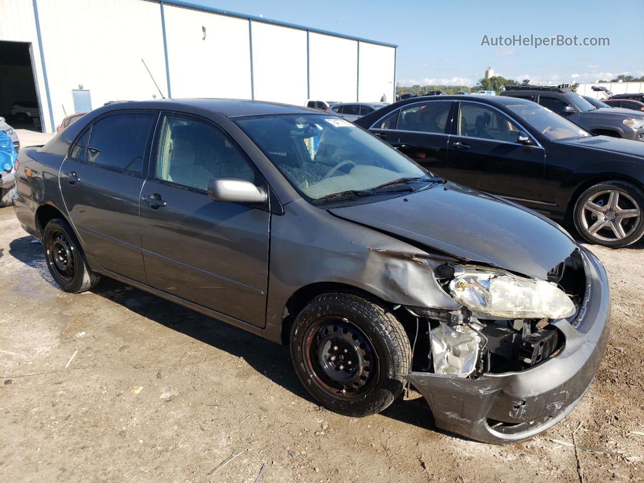 2008 Toyota Corolla Ce Gray vin: 2T1BR30EX8C887913