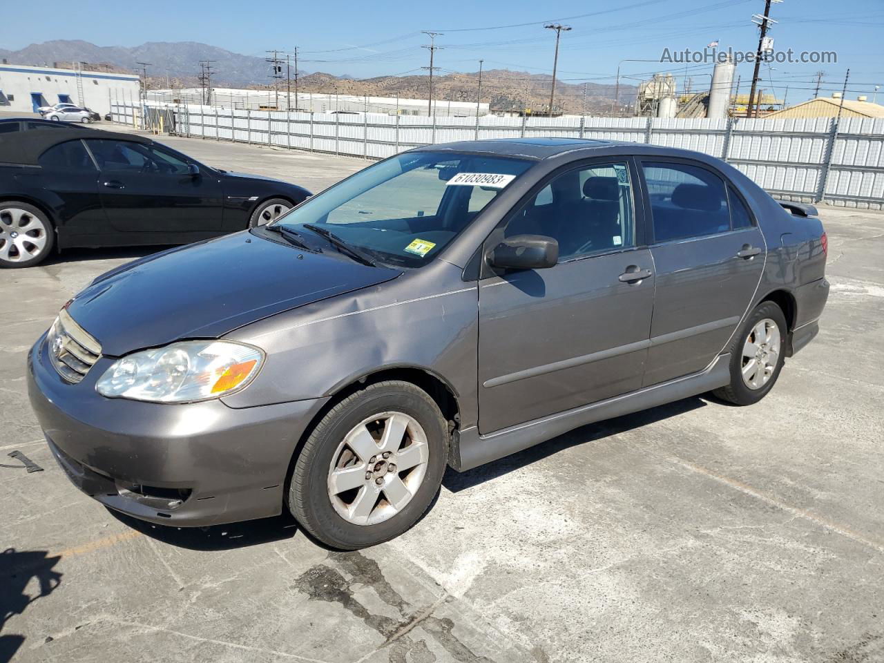 2003 Toyota Corolla Ce Серый vin: 2T1BR32E03C121131