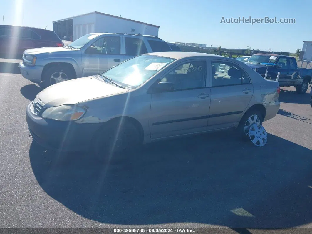 2004 Toyota Corolla Ce Tan vin: 2T1BR32E04C175434