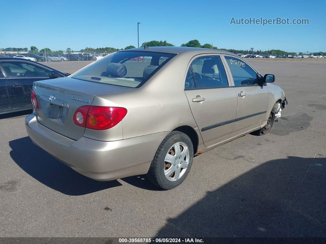 2004 Toyota Corolla Ce Tan vin: 2T1BR32E04C175434