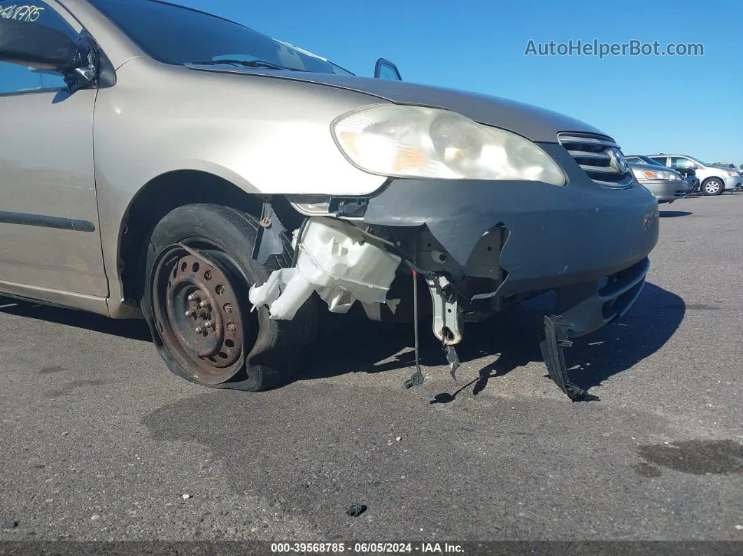 2004 Toyota Corolla Ce Tan vin: 2T1BR32E04C175434