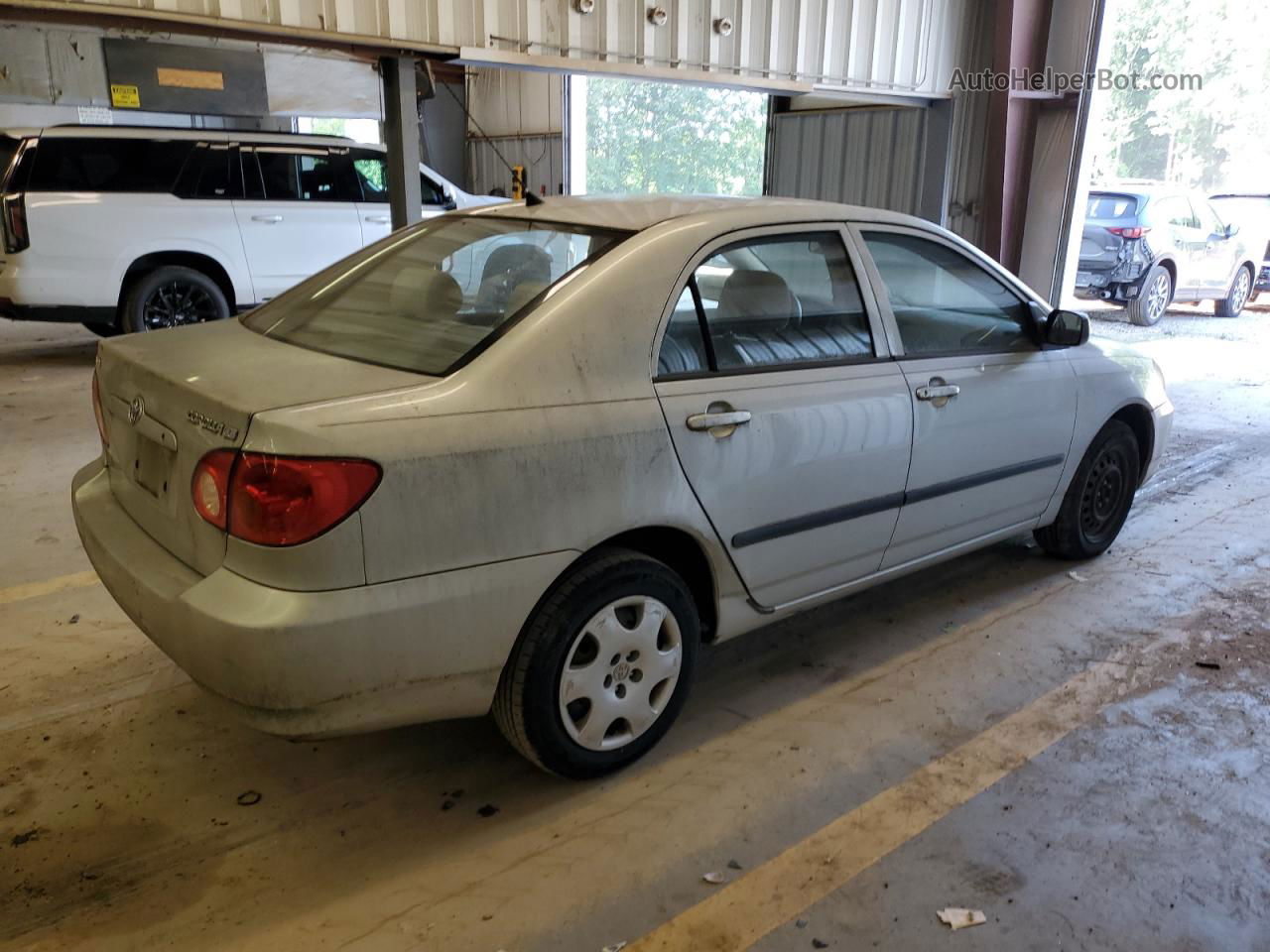 2004 Toyota Corolla Ce Silver vin: 2T1BR32E04C180231