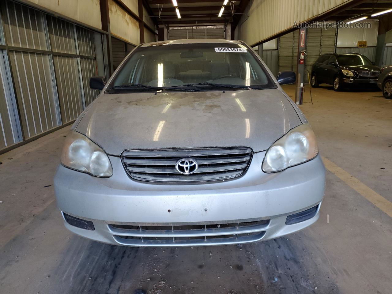 2004 Toyota Corolla Ce Silver vin: 2T1BR32E04C180231