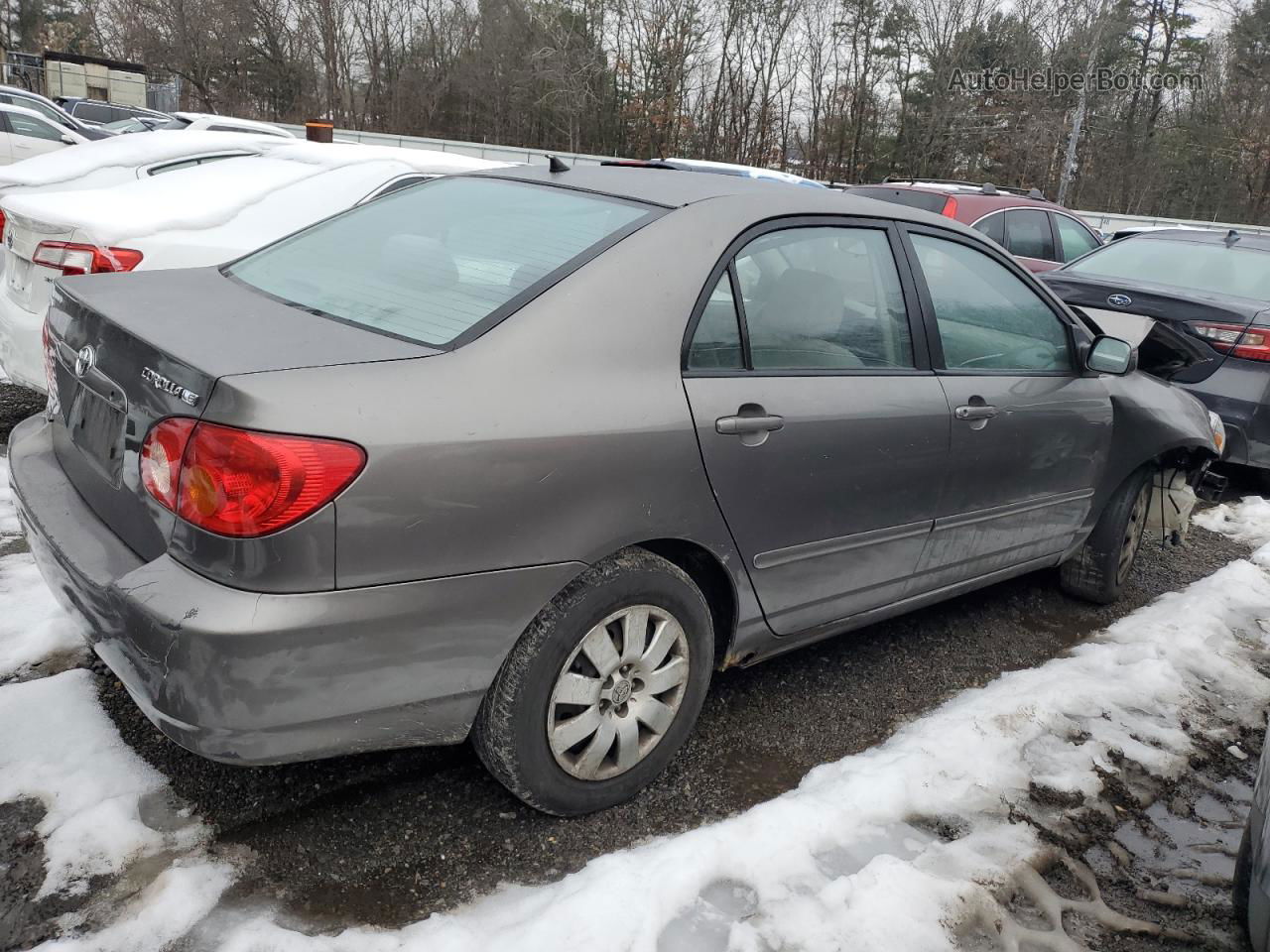 2004 Toyota Corolla Ce Gray vin: 2T1BR32E04C204639