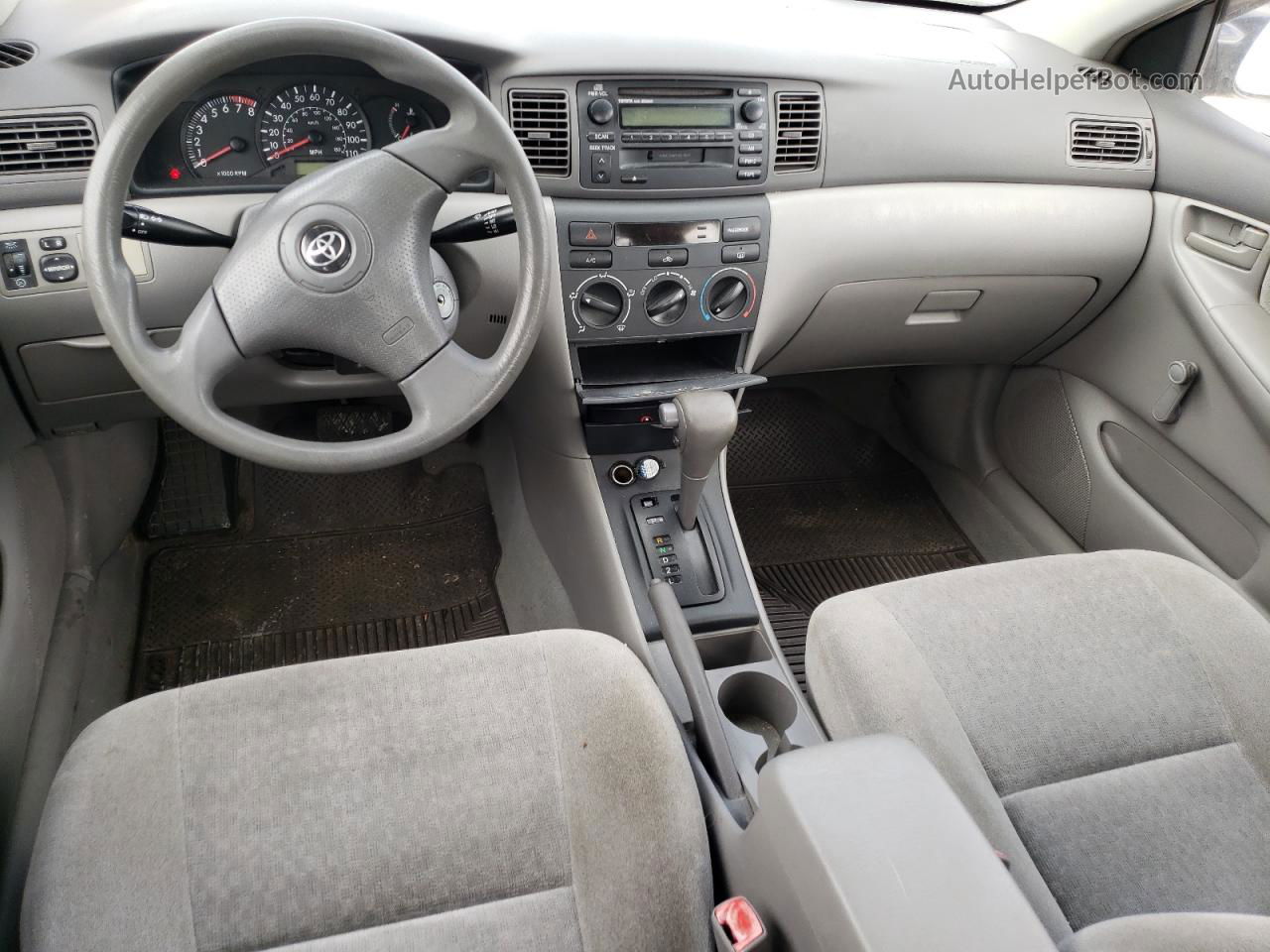 2004 Toyota Corolla Ce Gray vin: 2T1BR32E04C219545