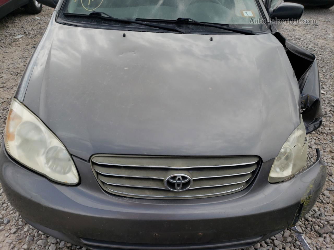 2004 Toyota Corolla Ce Gray vin: 2T1BR32E04C219545