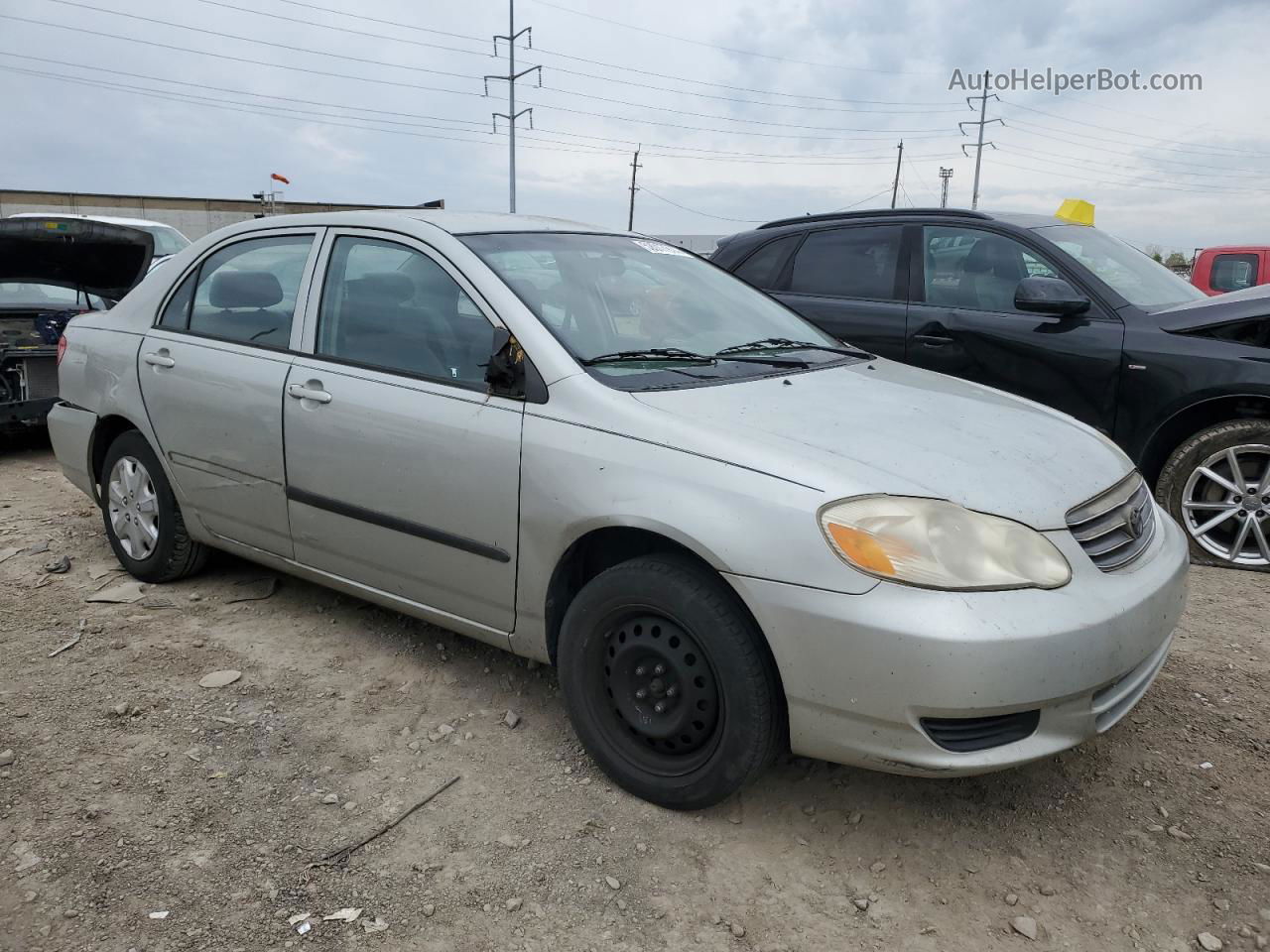 2004 Toyota Corolla Ce Silver vin: 2T1BR32E04C224633