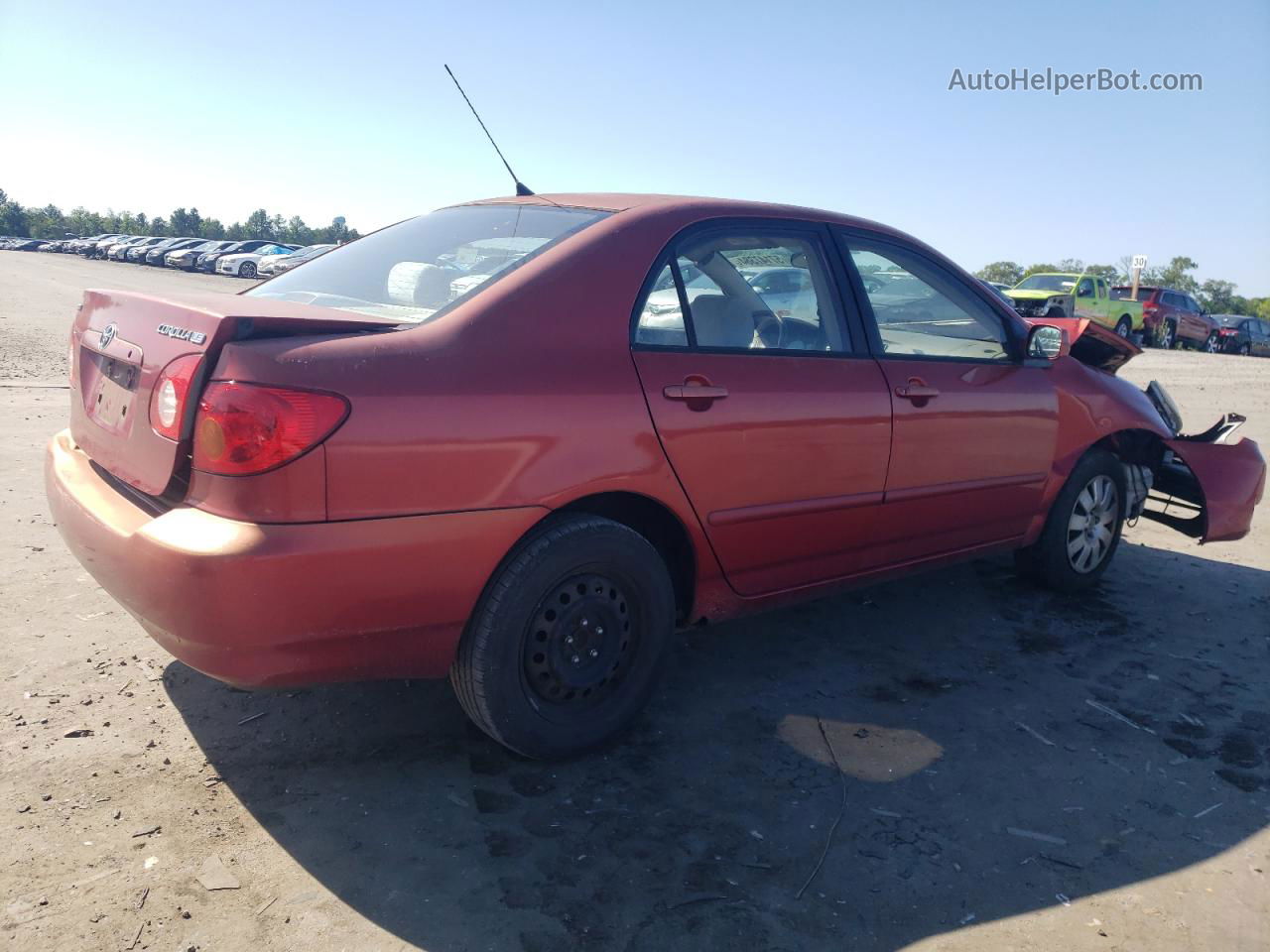 2004 Toyota Corolla Ce Red vin: 2T1BR32E04C318074