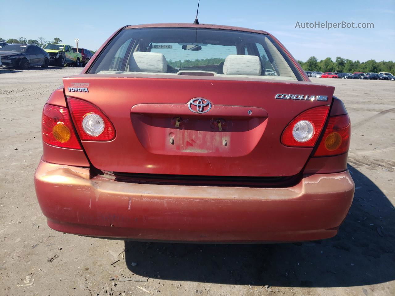 2004 Toyota Corolla Ce Red vin: 2T1BR32E04C318074