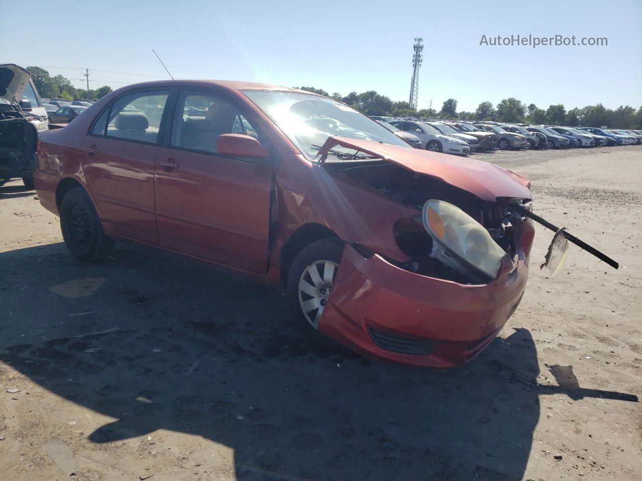 2004 Toyota Corolla Ce Red vin: 2T1BR32E04C318074