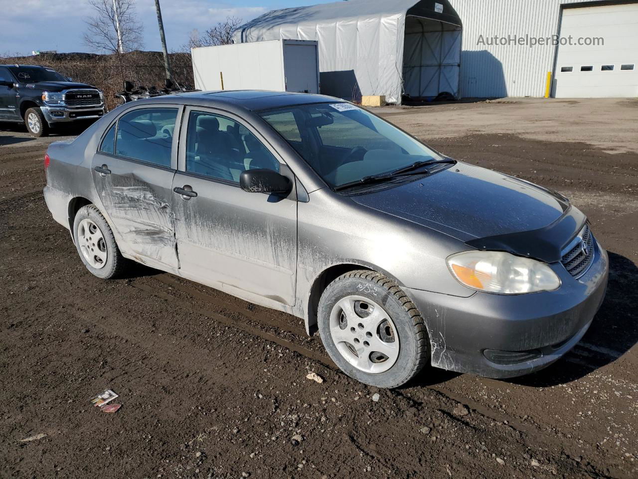 2008 Toyota Corolla Ce Gray vin: 2T1BR32E08C918132