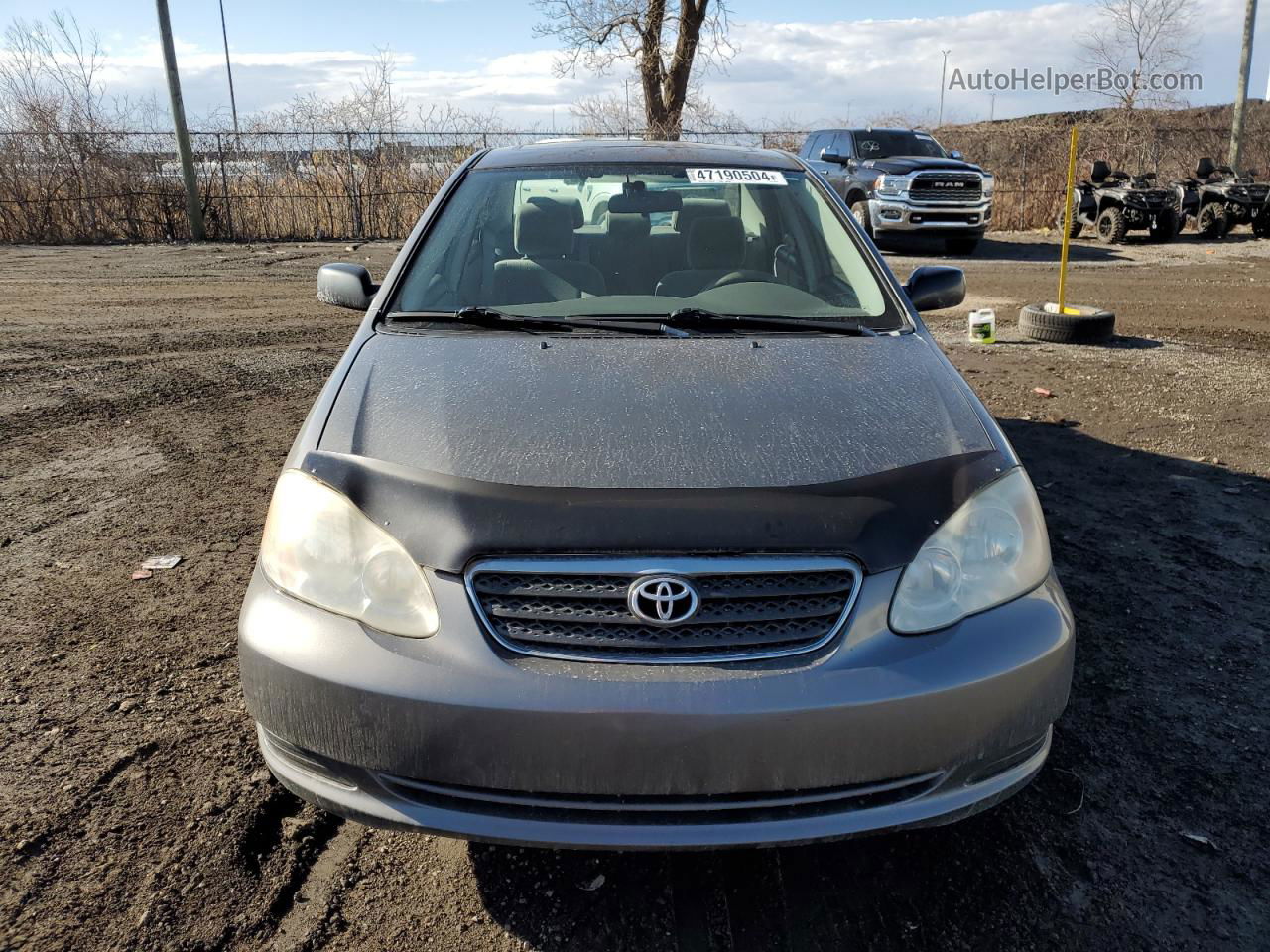 2008 Toyota Corolla Ce Gray vin: 2T1BR32E08C918132