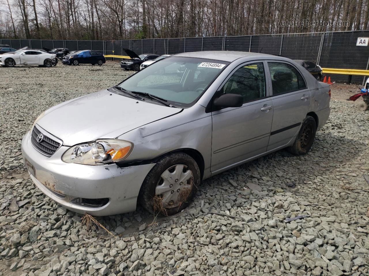 2008 Toyota Corolla Ce Silver vin: 2T1BR32E08C926070