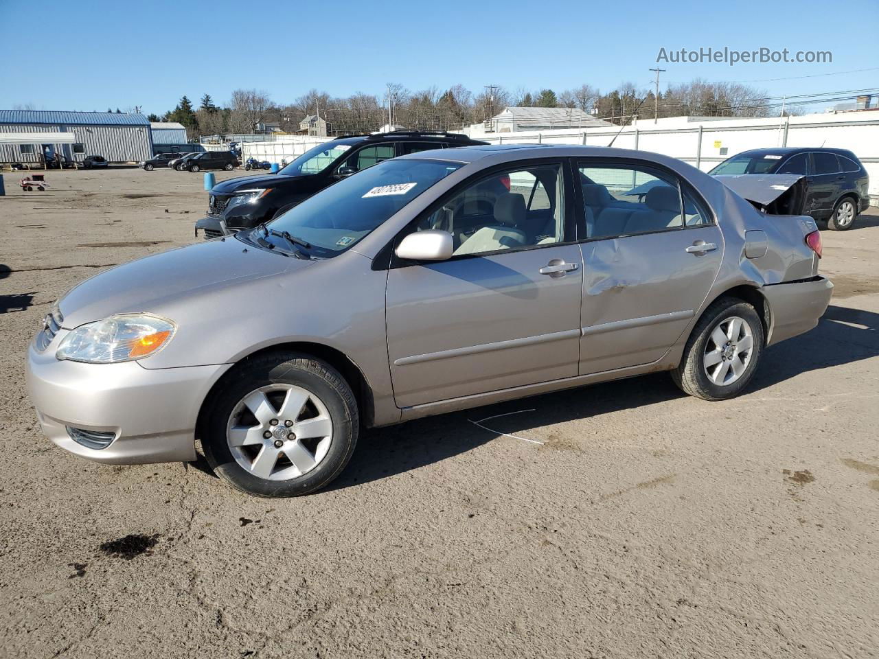 2003 Toyota Corolla Ce Beige vin: 2T1BR32E13C151898