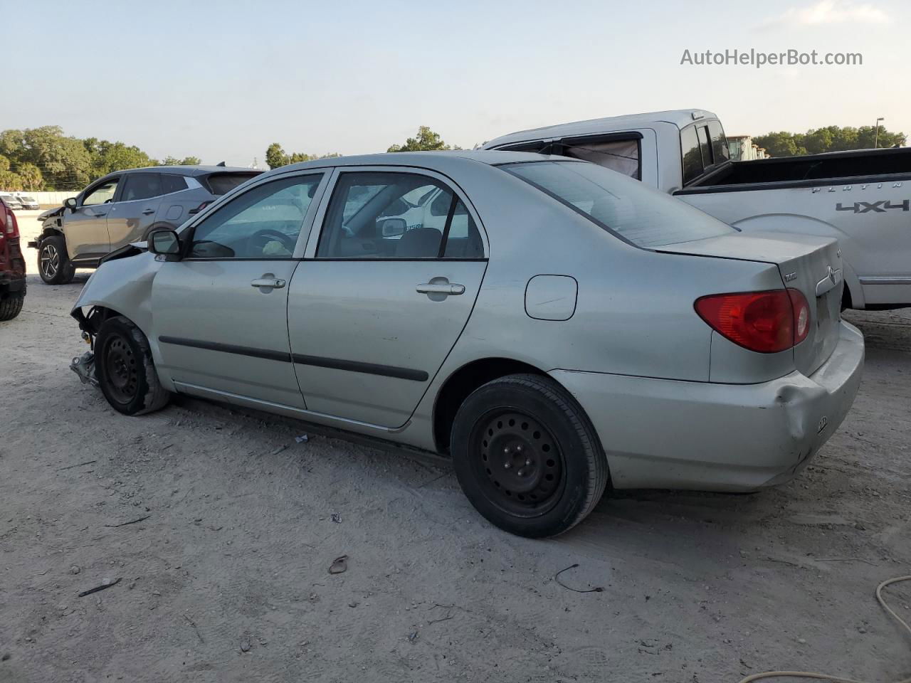 2003 Toyota Corolla Ce Silver vin: 2T1BR32E13C152727