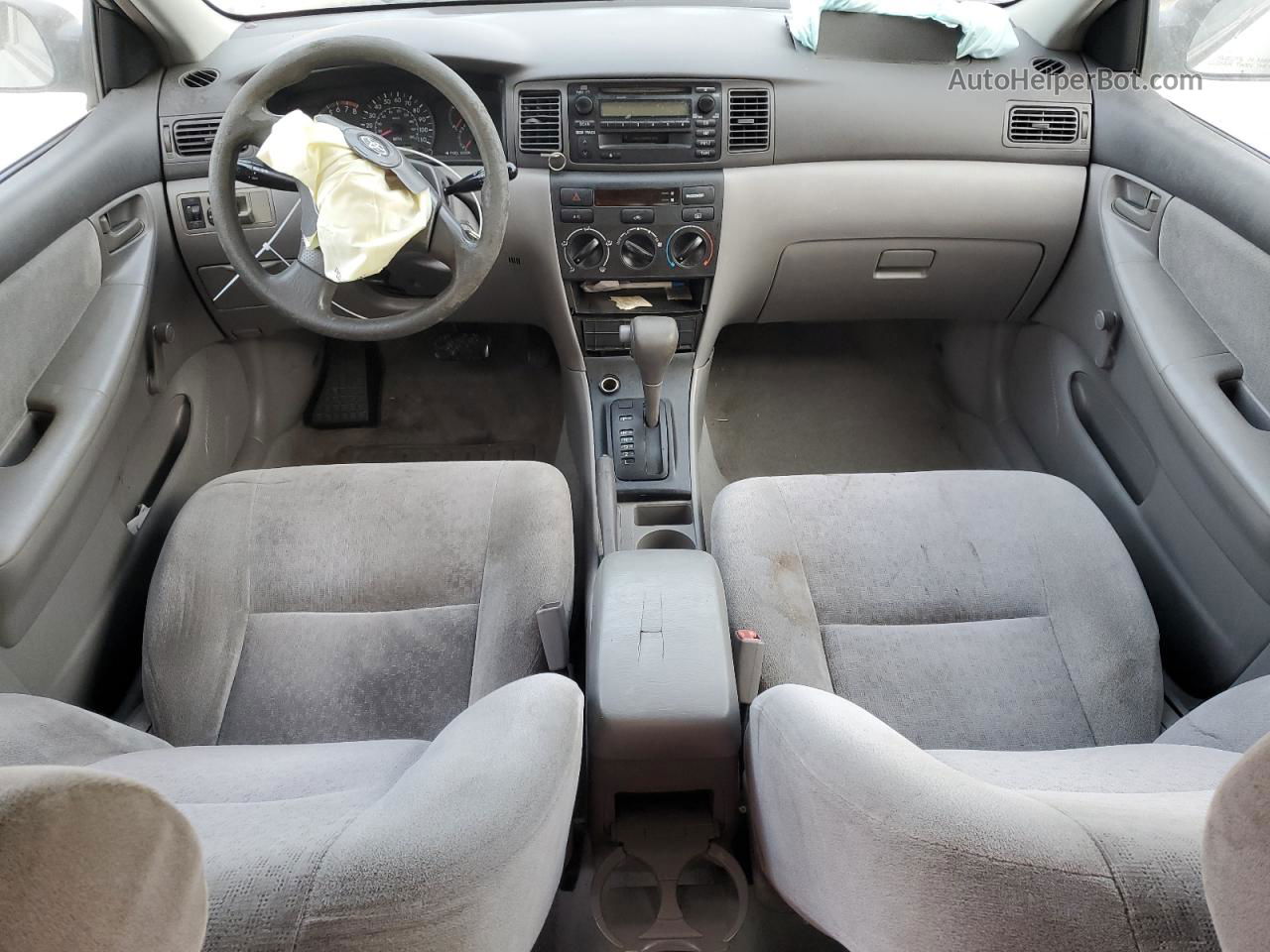 2003 Toyota Corolla Ce Silver vin: 2T1BR32E13C152727