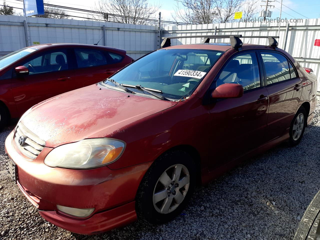 2003 Toyota Corolla Ce Red vin: 2T1BR32E13C157376