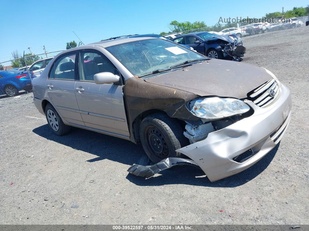 2003 Toyota Corolla Le Tan vin: 2T1BR32E13C160651