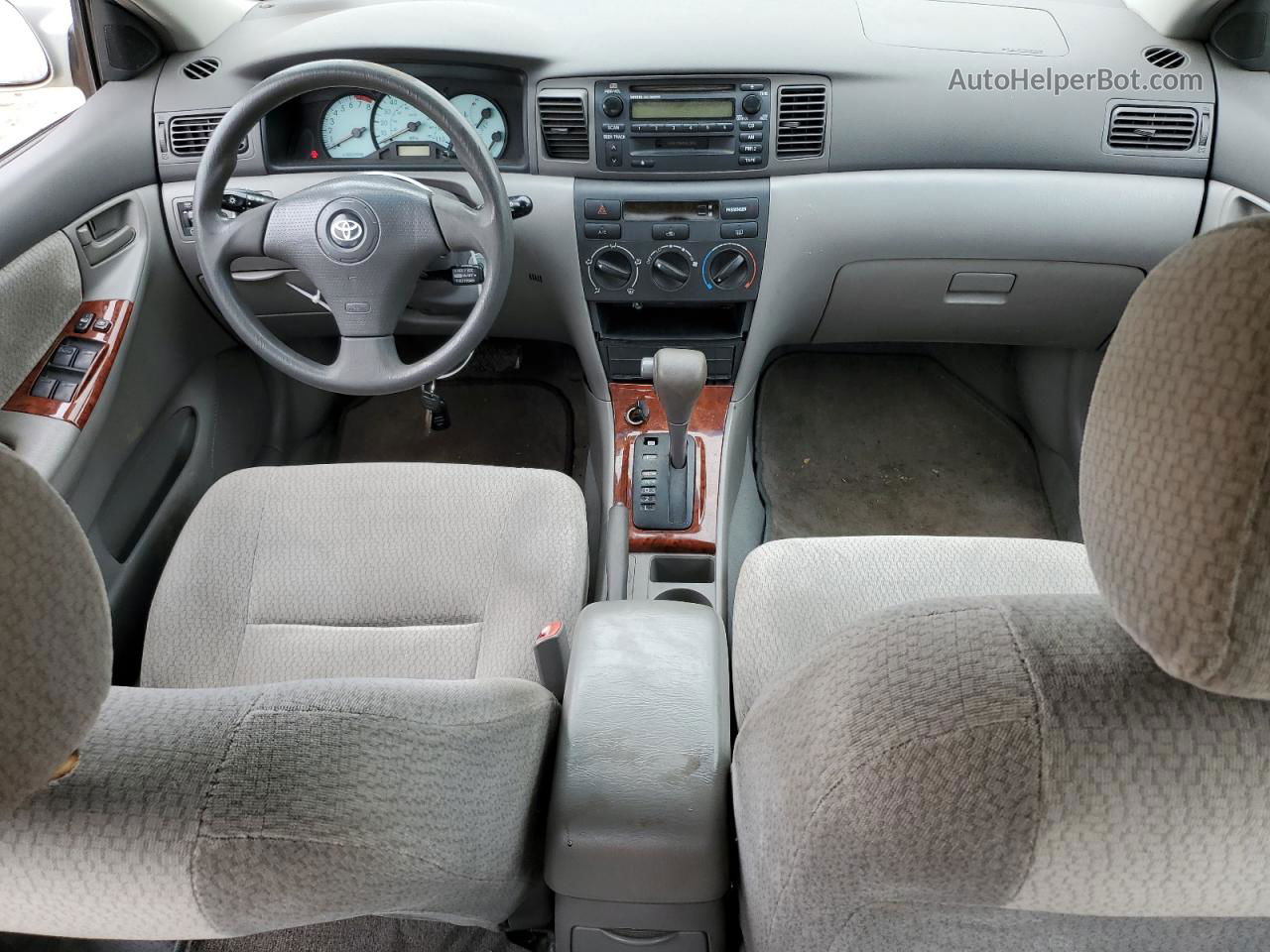 2004 Toyota Corolla Ce Silver vin: 2T1BR32E14C182604