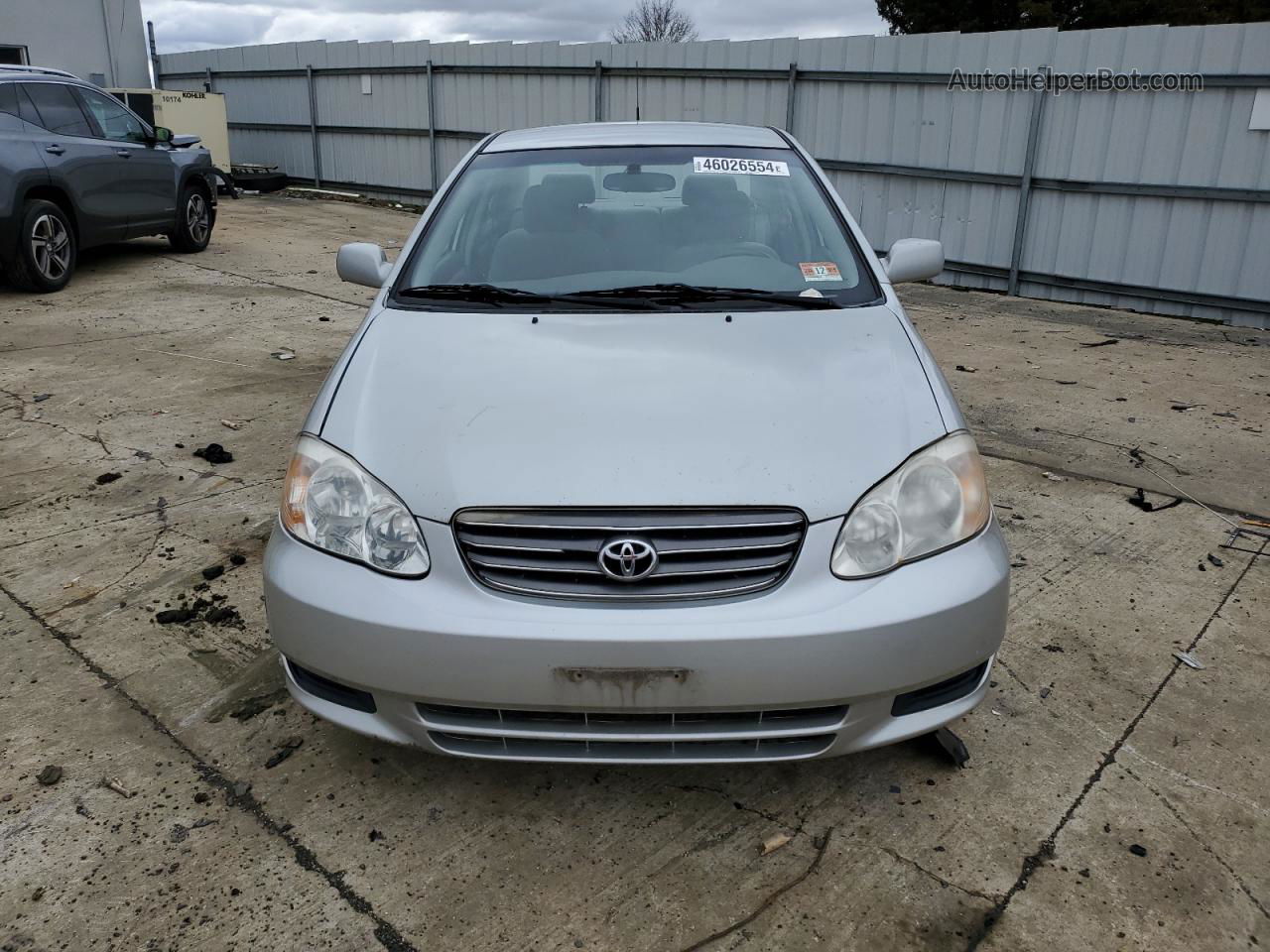 2004 Toyota Corolla Ce Silver vin: 2T1BR32E14C182604