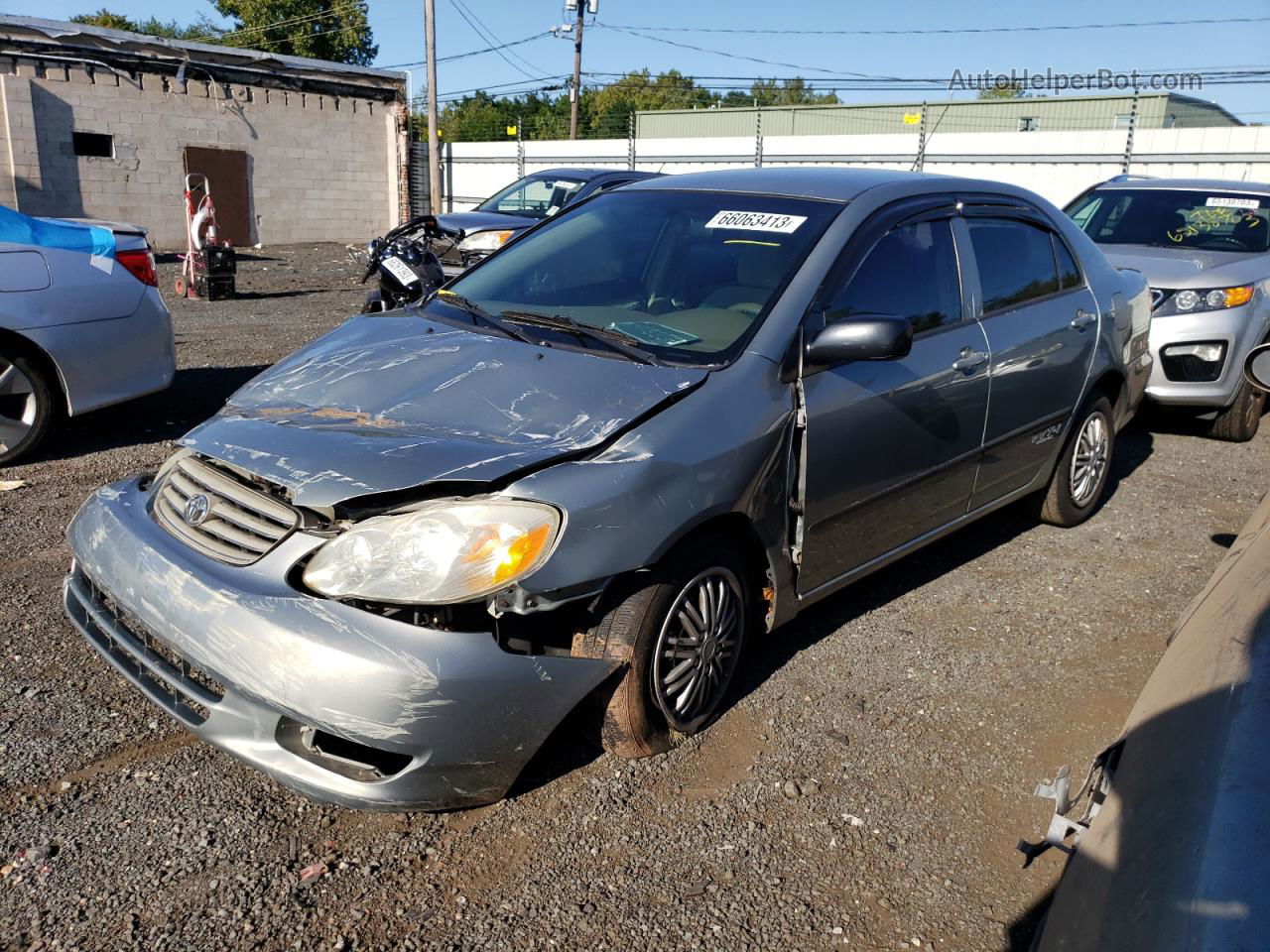 2004 Toyota Corolla Ce Silver vin: 2T1BR32E14C256281