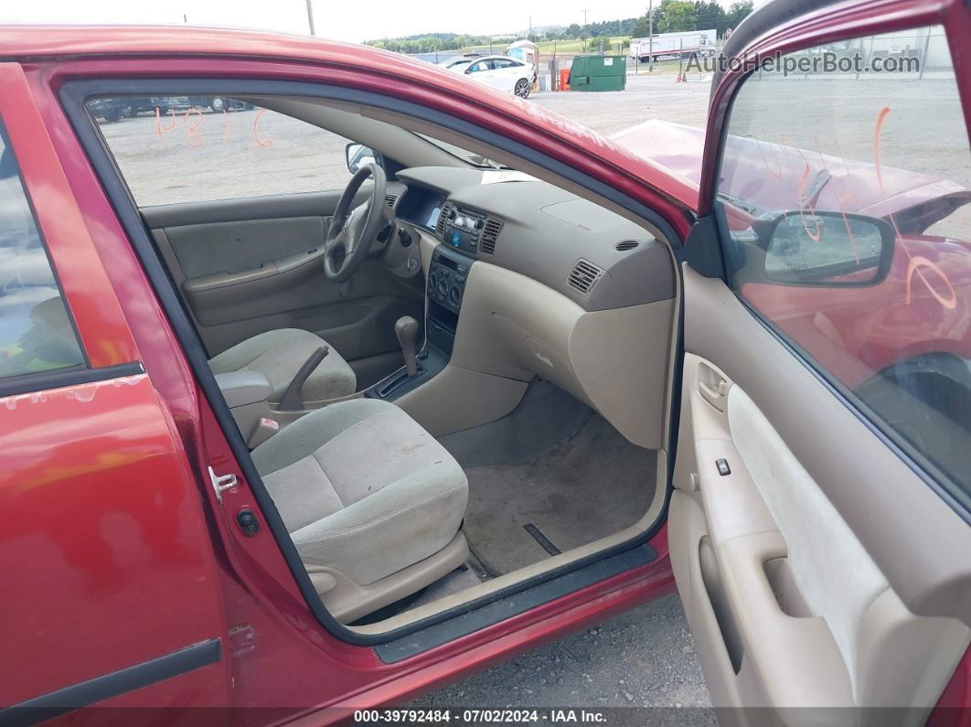 2004 Toyota Corolla Ce Burgundy vin: 2T1BR32E14C258029