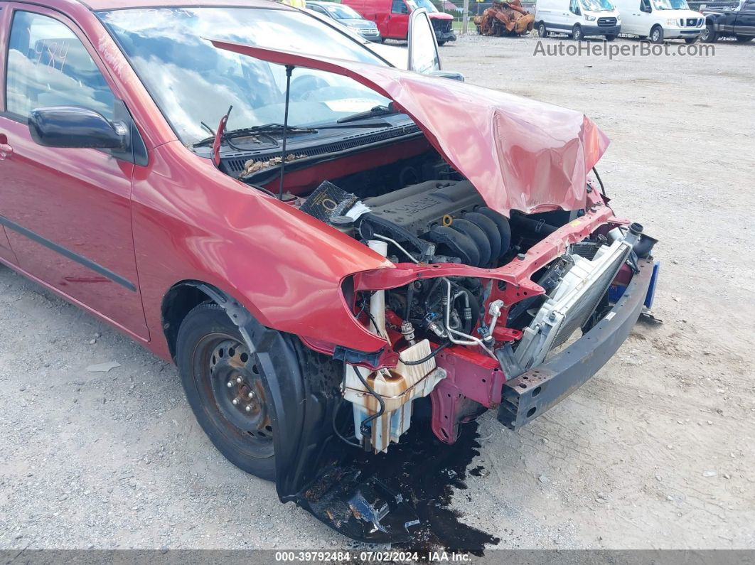 2004 Toyota Corolla Ce Burgundy vin: 2T1BR32E14C258029