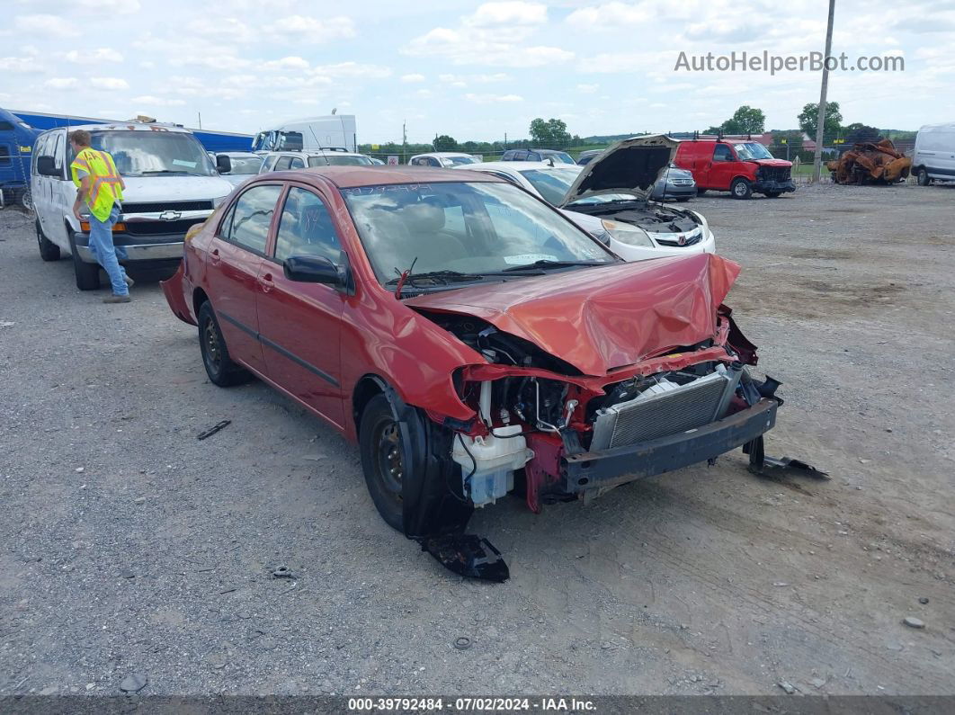 2004 Toyota Corolla Ce Burgundy vin: 2T1BR32E14C258029