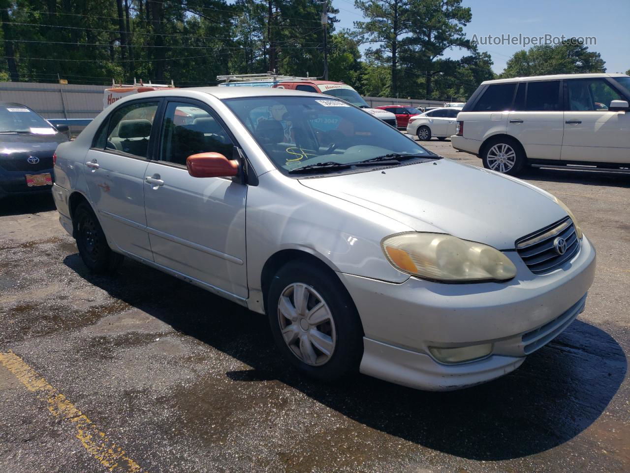 2004 Toyota Corolla Ce Silver vin: 2T1BR32E14C270570