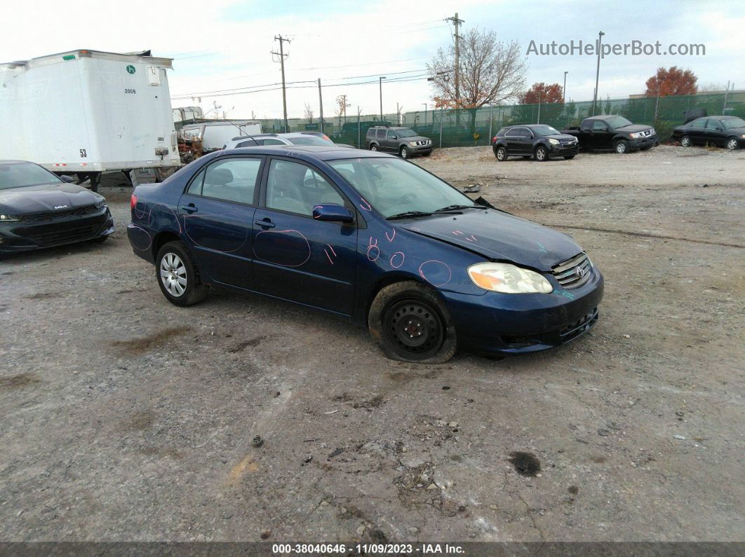 2004 Toyota Corolla Ce/s/le Blue vin: 2T1BR32E14C290303