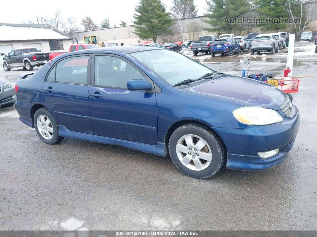 2004 Toyota Corolla S Blue vin: 2T1BR32E14C312297